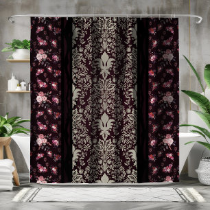 Victorian Vintage Inspired Black Floral