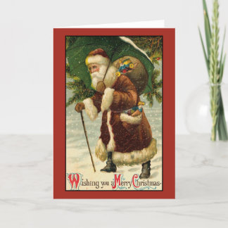 Victorian Vintage Retro Christmas Card