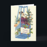 Victorian Vintage Retro Christmas Holiday Card<br><div class="desc">Our Vintage Christmas Cards collection is designed to capture the hearts of those who appreciate the grace and beauty of a bygone era. Sending these cards is like sending a piece of history, a reminder of the joy and warmth that the holiday season brings. Whether you're sending them to loved...</div>