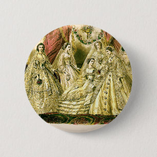 Victorian Wedding 2 Inch Round Button