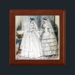 Victorian Wedding Dress Gift Box<br><div class="desc">The image of the Victorian wedding dress is from an 1850 magazine featuring the most up to date wedding fashion of the day. Beautiful!</div>