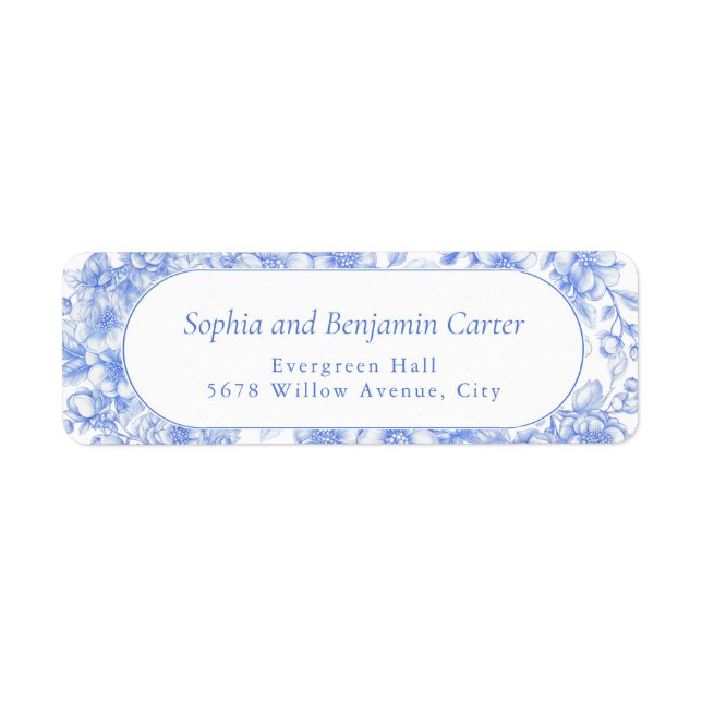 Victorian Wedding Floral Something Blue  (Front)