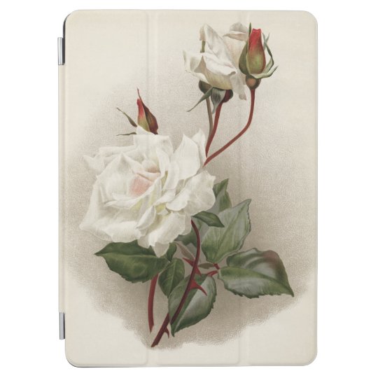 Victorian White Roses iPad Air Cover