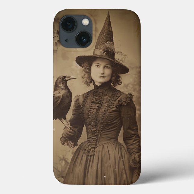 Victorian Witch Sepia Portrait style 5 Case-Mate iPhone Case (Back)