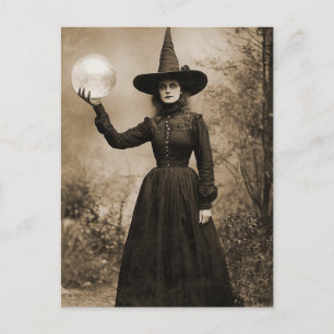 Victorian Witch Sepia Portrait style 9 Postcard