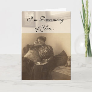 Victorian Woman Holiday Card