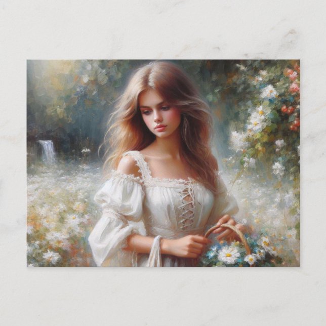 Victorian Woman Postcard (Front)