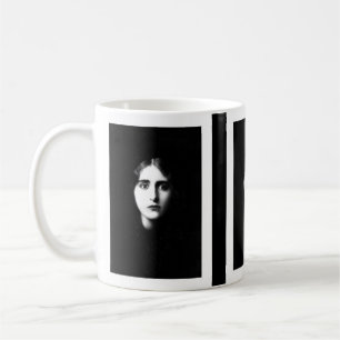 Victorian woman with haunting expression coffee mug