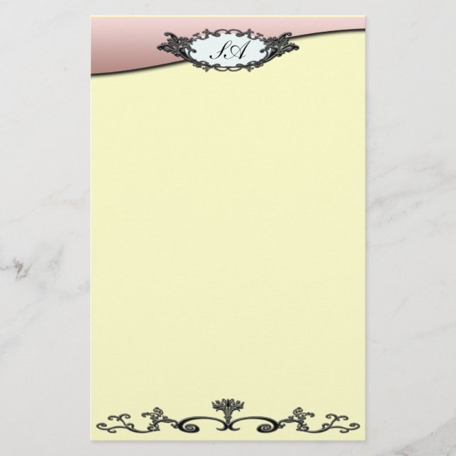 Victorian Wrought Iron Stationery (Front)