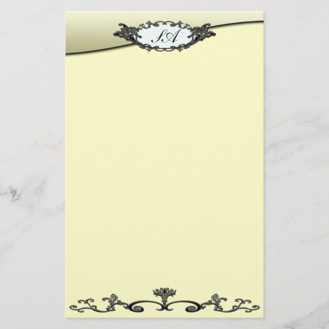 Victorian Wrought Iron Stationery (Front)