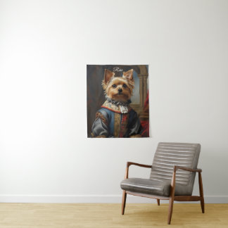 Victorian Yorkshire Terrier in Clothes Whimsical  Tapestry
