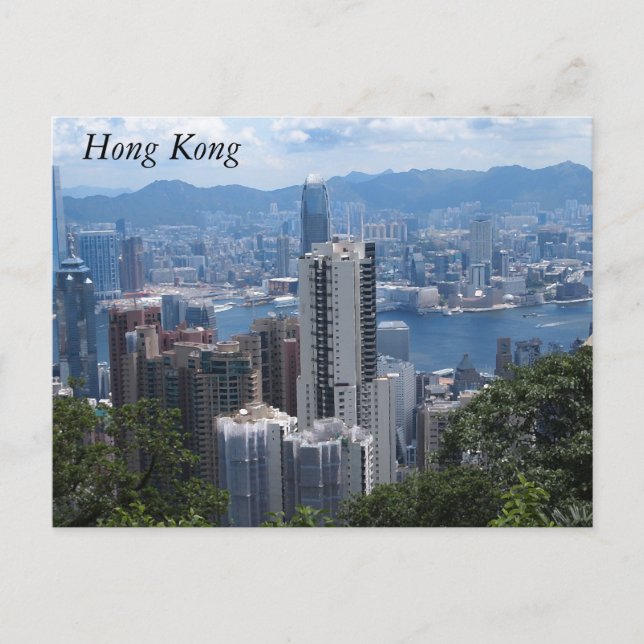 Victoria's Peak in Hong Kong Postcard (Front)