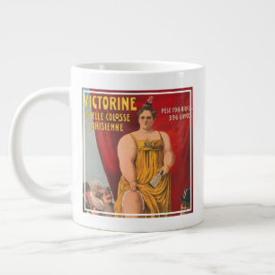Victorine, The Beautiful Parisian Large Woman Coffee Mug