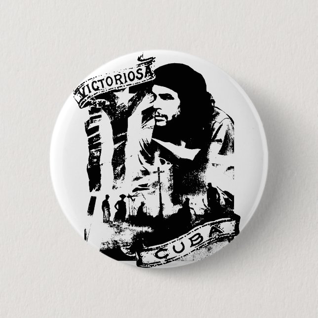 Victoriosa Cuba 2 Inch Round Button (Front)