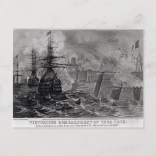 Victorious Bombardment of Vera Cruz Postcard