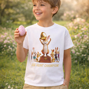 Victorious Bunny Egg Hunt Champion T-Shirt