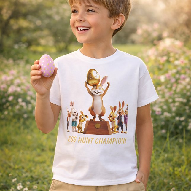 Victorious Bunny Egg Hunt Champion T-Shirt (Creator Uploaded)