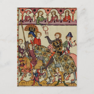 Victorious Knight, 14th Century Postcard