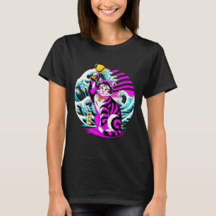 Victorious Maneki-neko - Japanese Good Luck Cat T-Shirt