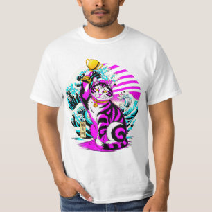 Victorious Maneki-neko - Japanese Good Luck Cat T-Shirt