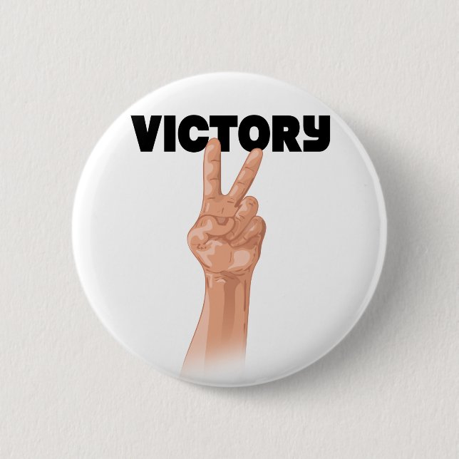 Victory 2 Inch Round Button (Front)