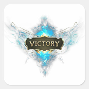 Victory - A Symbol of Triumph and Achievement Square Sticker
