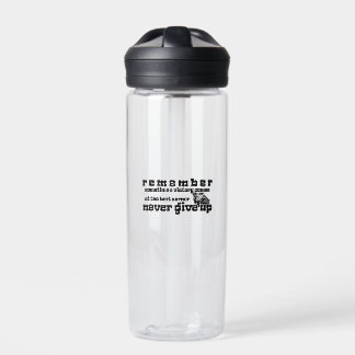 Victory at the Last Corner, Never Give Up txt Water Bottle