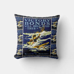Victory Bonds Will Help Stop This Throw Pillow