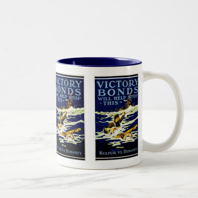 Victory Bonds Will Help Stop This Two-Tone Coffee Mug (Right)