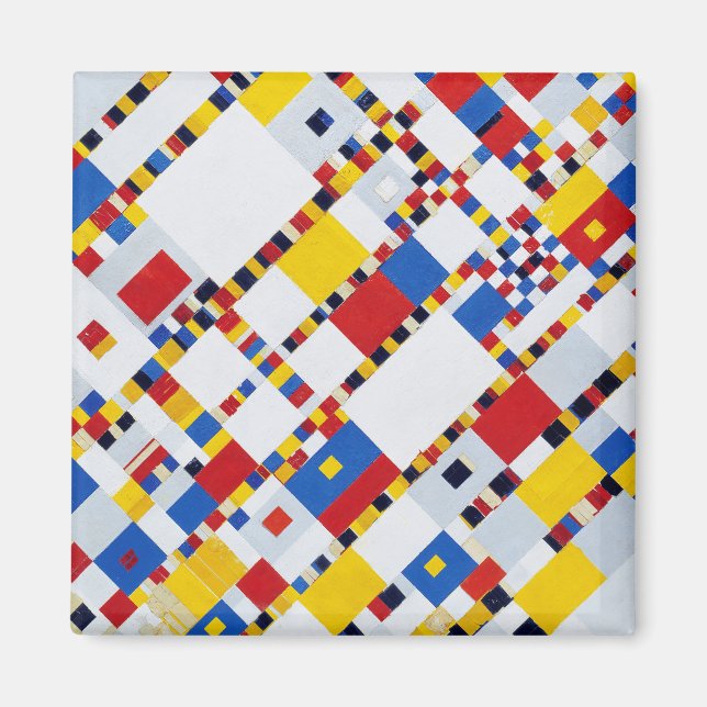 Victory Boogie Woogie, Mondrian Magnet (Front)