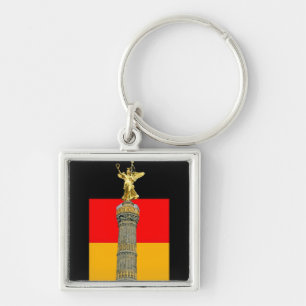 Victory Column (siegessaule),Berlin, German Flag Keychain