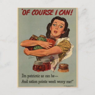 Victory Garden Of Course I Can WW2 Postcard