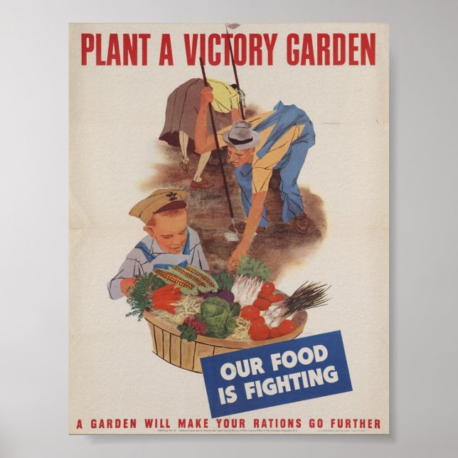 Victory Garden Vintage Poster (Front)