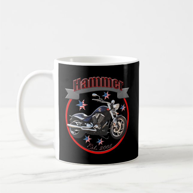 Victory Hammer Usa Star Motorcycle Coffee Mug (Left)
