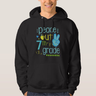 Victory Hand Peace Out 7th Grade Senior Class Of S Hoodie