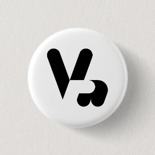 Victory Hand Symbol 1 Inch Round Button