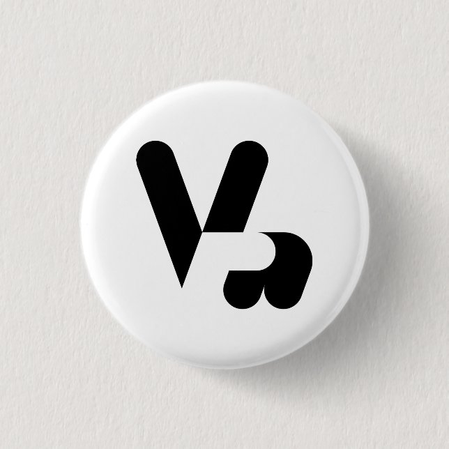 Victory Hand Symbol 1 Inch Round Button (Front)