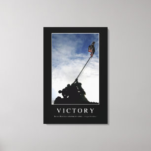 Victory: Inspirational Quote Canvas Print