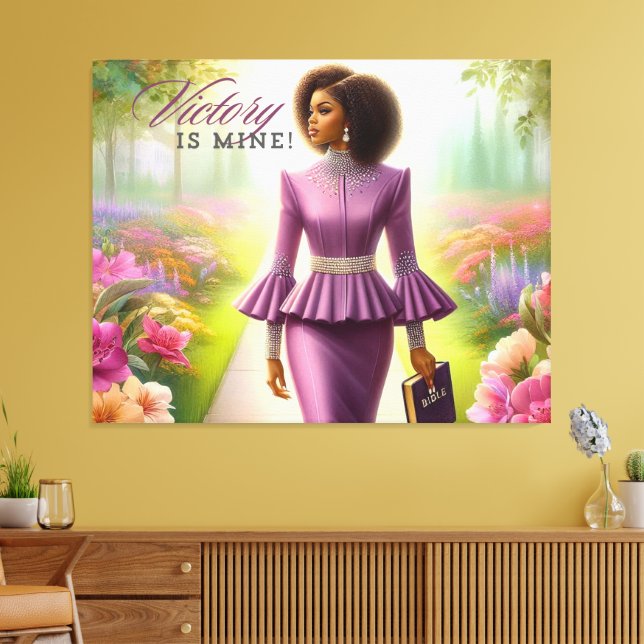 Victory is Mine! Canvas Print (Insitu(LivingRoom))