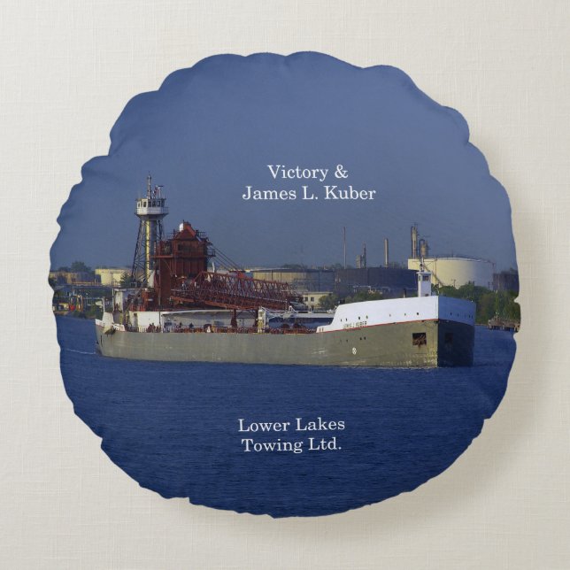 Victory & James L. Kuber coussin rond (Devant)