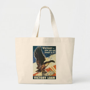 Victory - Now You Can Invest In It! Large Tote Bag