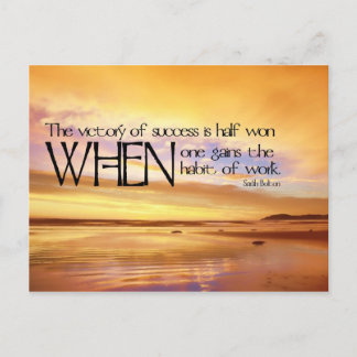 Victory of Success Motivational Postcard
