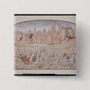 Victory of the inhabitants of Ghent led by 2 Inch Square Button