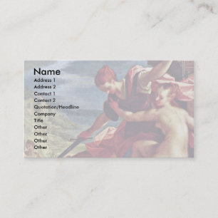 Victory Of Truth Under The Protection Of Justice Business Card