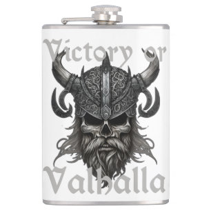 Victory or Valhalla Hip Flask