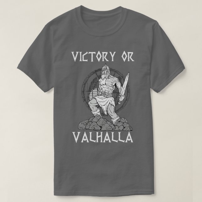 Victory or Valhalla Viking 8 T-Shirt (Design Front)
