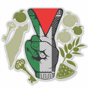 Victory Sign Hand Resistance Red Triangle Symbol