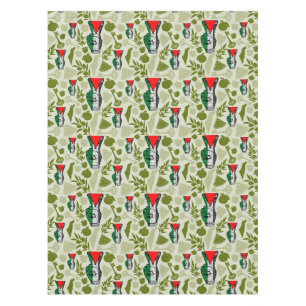 Victory Sign Hand Resistance Red Triangle Symbol Tablecloth