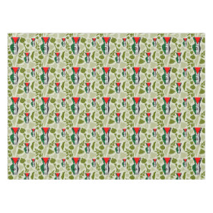 Victory Sign Hand Resistance Red Triangle Symbol Tablecloth