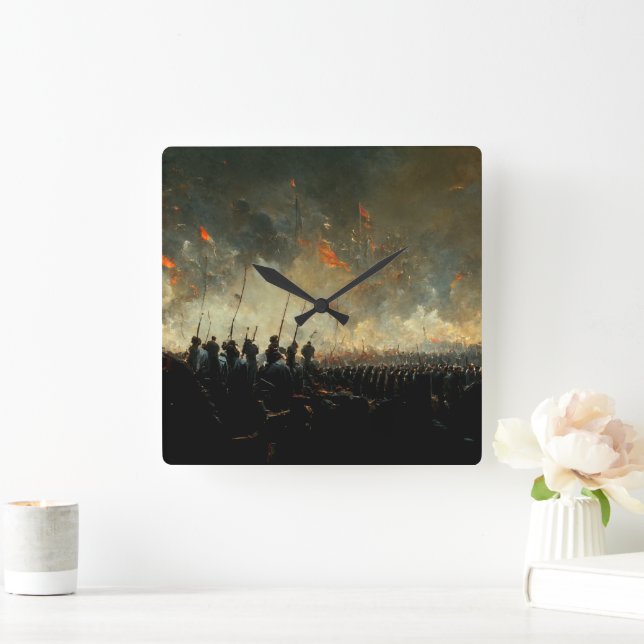 Victory Square Wall Clock (Home)